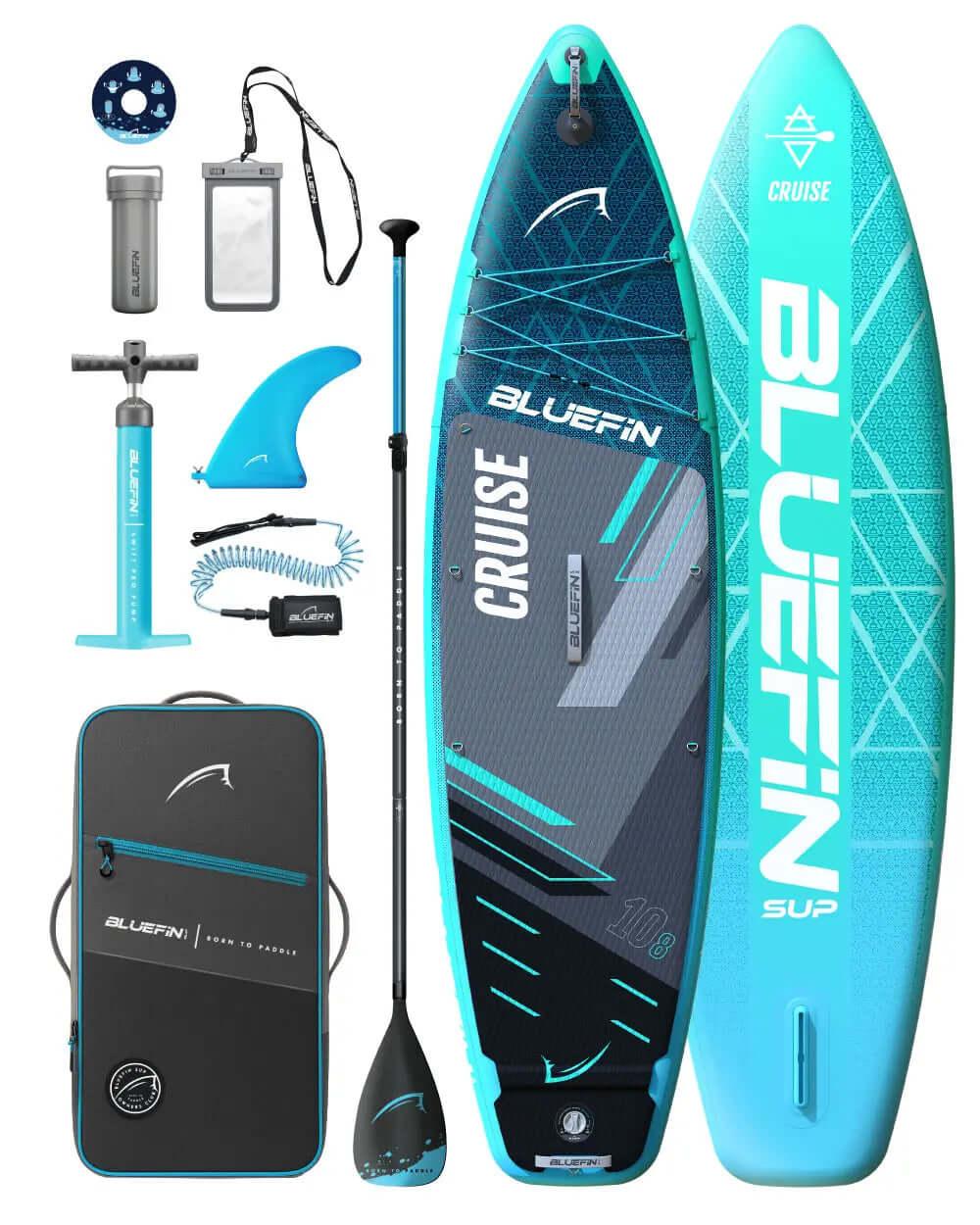 Bluefin Cruise 10'8 Inflatable Paddleboard SUP - Gecko